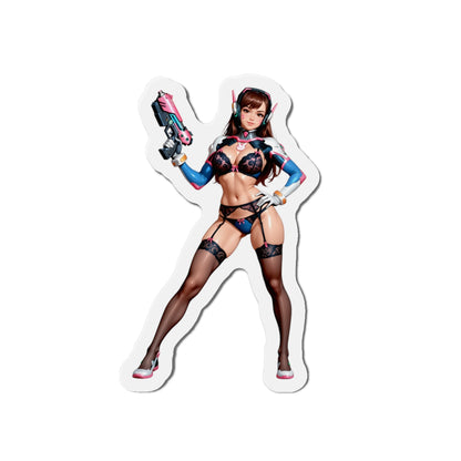 Магніт D.VA – Магніт на холодильник із зображенням дівчини-геймера з Overwatch, милий аніме-декор