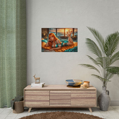 Nami One Piece Poster, Anime Wall Art, Fantasy Print, Room Decor