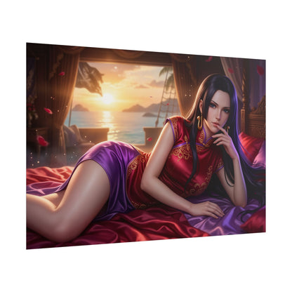 Boa Hancock Poster, One Piece Wall Art, Anime Print, Room Decor