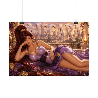 Fantasy Wall Art Megara Hercules Poster Character Room Decor Gift Print