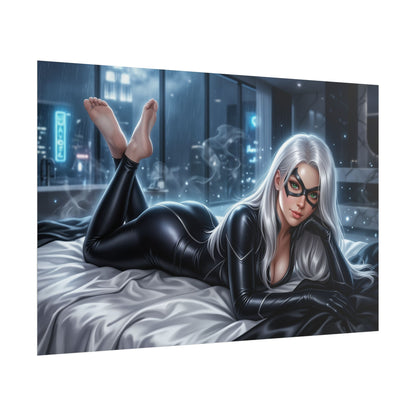 Black Cat Poster, Marvel Wandkunst, Comic-Kunstdruck, Gamer Deko