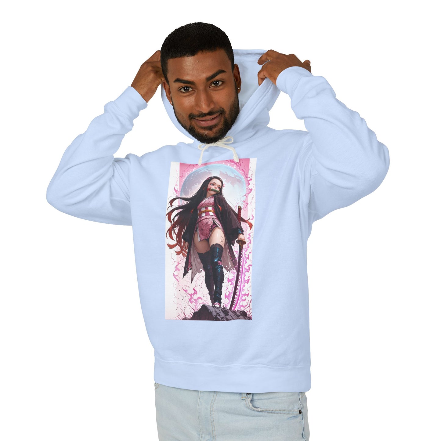 Nezuko Kamado Hoodie | Anime Demon Hoodie | Demon Slayer Warrior Pullover