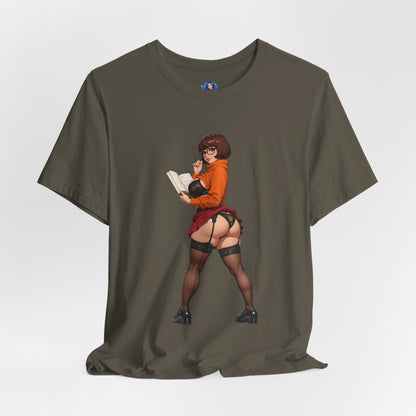 Velma-T-Shirt | Smartes Geek-Girl-Shirt für Fans &amp; Sammler | Süßes Shirt für die geheimnisvolle Heldin