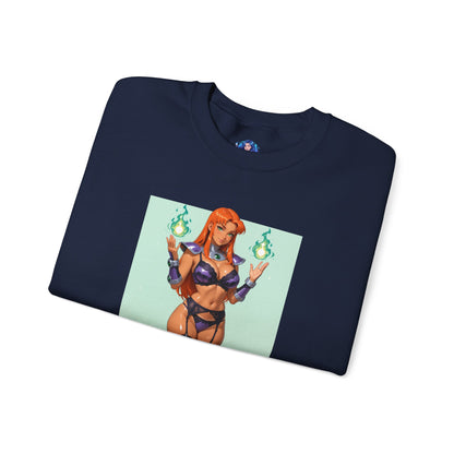 Толстовка Starfire, круглий виріз DC Comics, затишний вуличний одяг супергероїв для фанатів