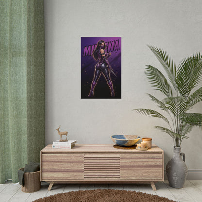 Mileena Art Print, Mortal Kombat Poster, Fighting Game Girl Wall Art, Combat Character Decor, Gamer Gift Idea