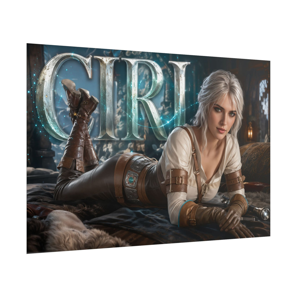 Ciri The Witcher Poster Gaming Wall Art Gamer Room Decor Collectible Print