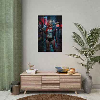 Harley Quinn Poster DC Comics Wall Art Print Gotham Decor