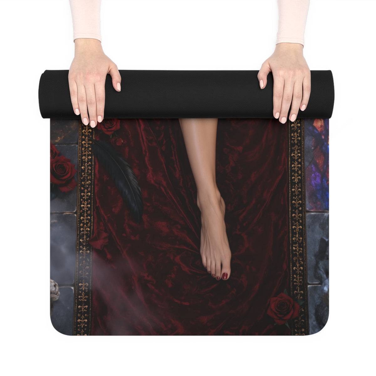 Vampirella Workout Exercise Mat 24x72 Yoga Fitness Home Gym Mat