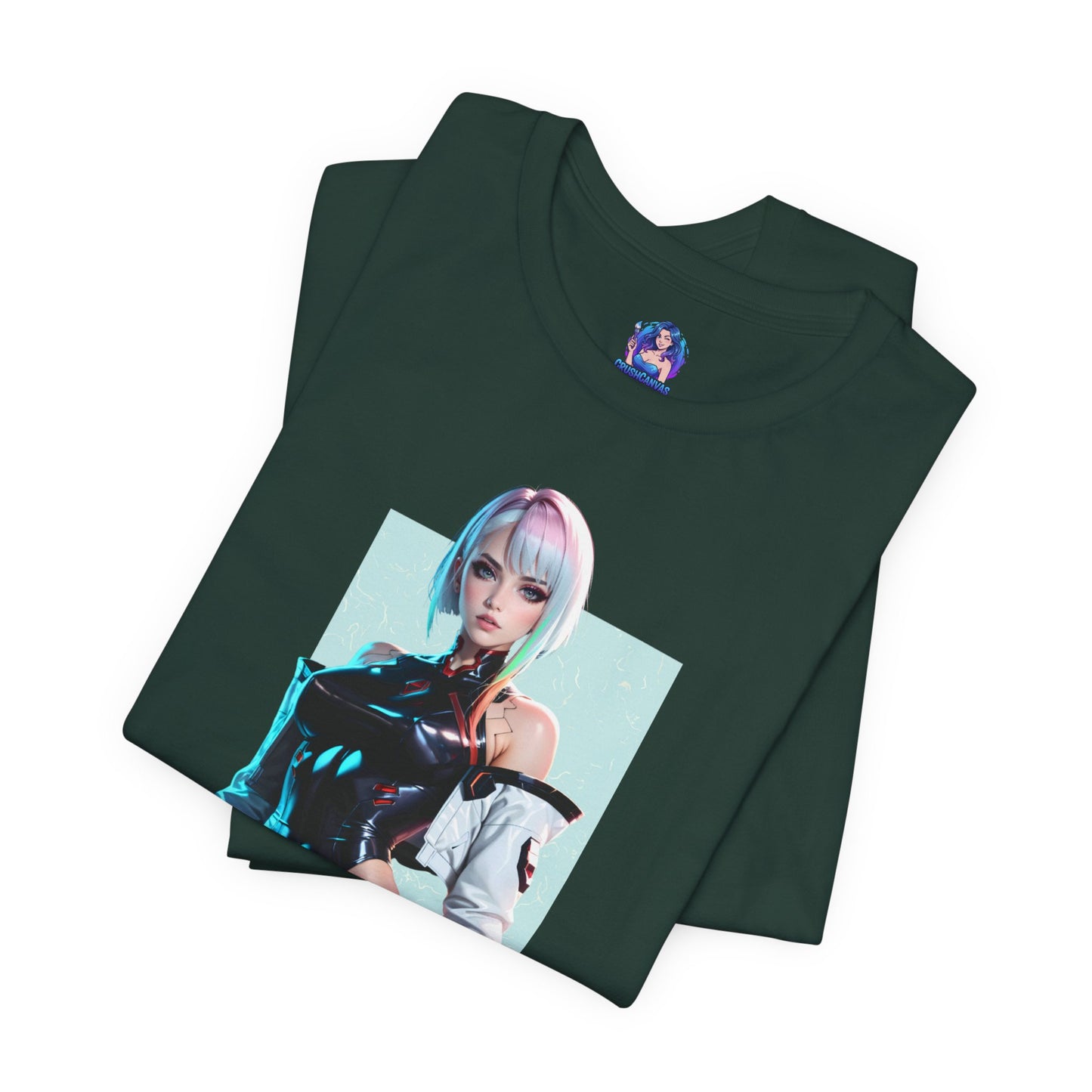 Lucy Edgerunners T-Shirt | Cyberpunk-Anime-Shirt für Gamer und Otaku-Fans | Neon-Waifu-Shirt