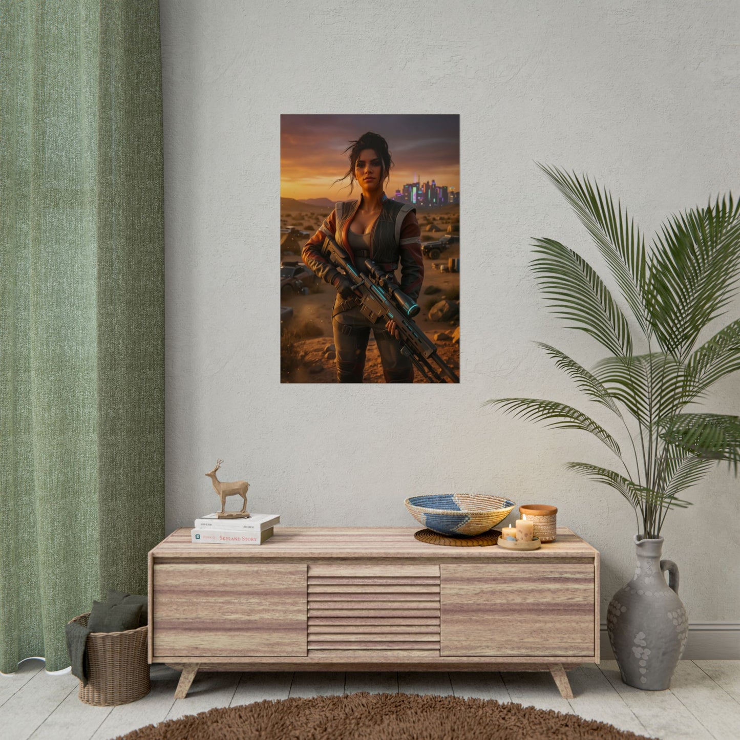 Panam Palmer Poster, Cyberpunk 2077 Wall Art, Open World Game Print, Futuristic Girl Decor, Gamer Gift