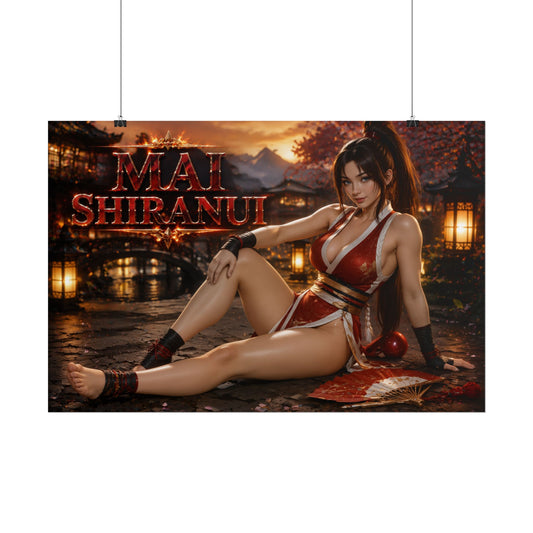 Mai Shiranui King of Fighters Poster Wall Art Character Room Decor Collectible P