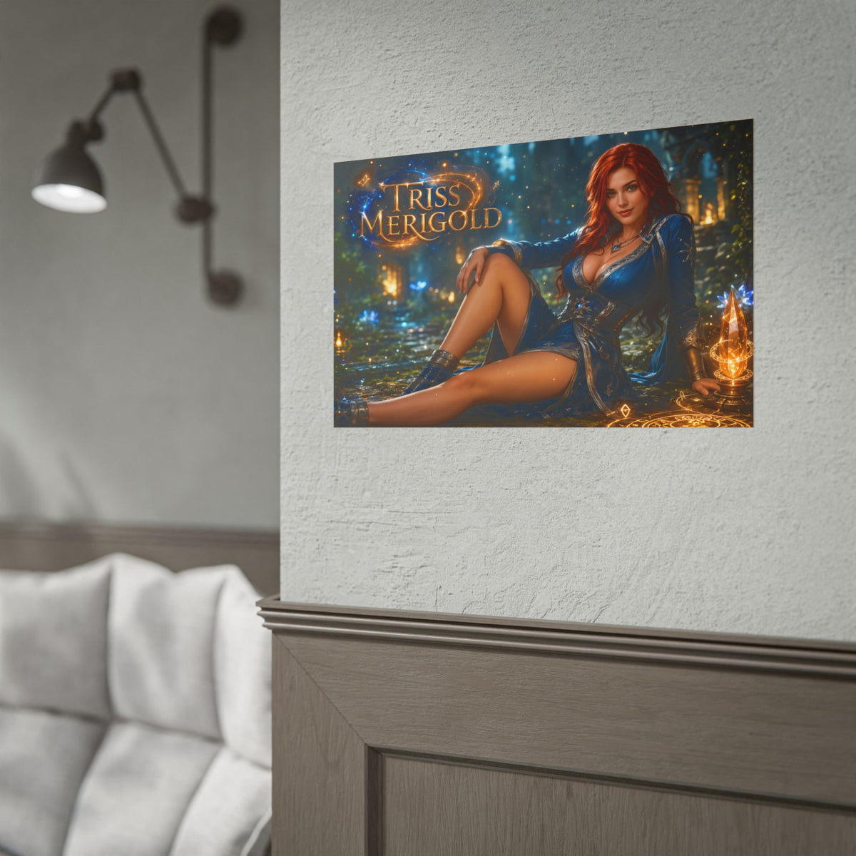 Triss Merigold The Witcher Wall Art Poster Fantasy Bedroom Decor Character Print