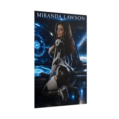 Miranda Lawson Poster, Mass Effect Wall Art, Sci Fi Gaming Print Decor