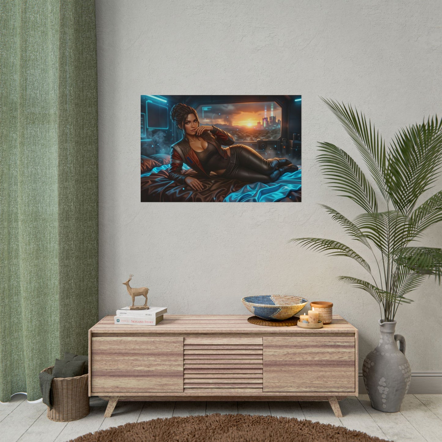 Panam Palmer Poster, Cyberpunk Wall Art, Gaming Print Decor