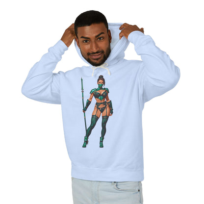 Jadefarbener Hoodie | MK11-Kämpfer-Hoodie | Anime-Kriegerinnen-Pullover