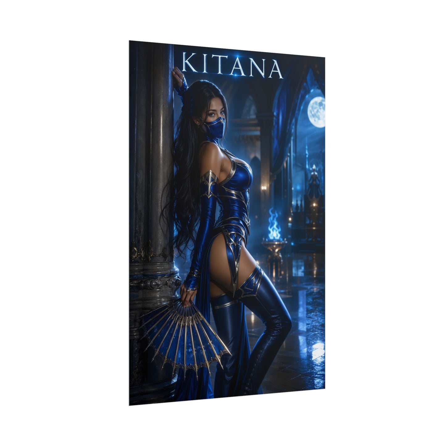 Kitana Mortal Kombat Poster MK Princess Wall Art Print Decor