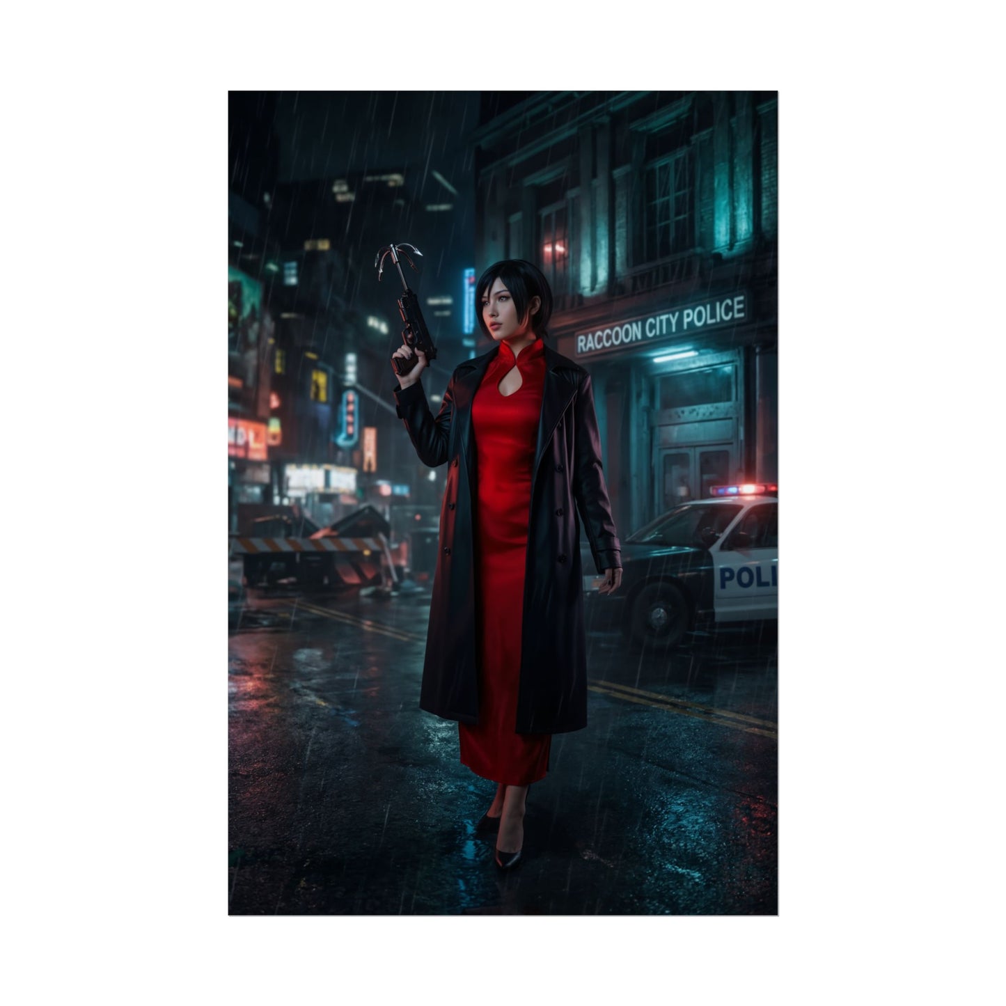 Ada Wong Poster – Iconic Action Heroine Wall Art for Gamer Room Decor