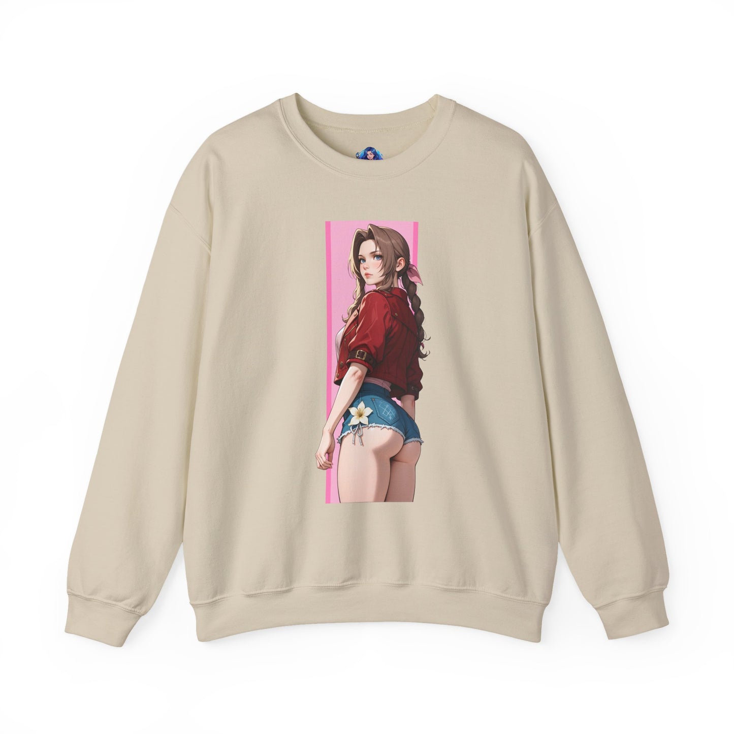 Aerith Gainsborough Sweatshirt, FFVII Crewneck, Cozy Fantasy Gaming Apparel for Fans