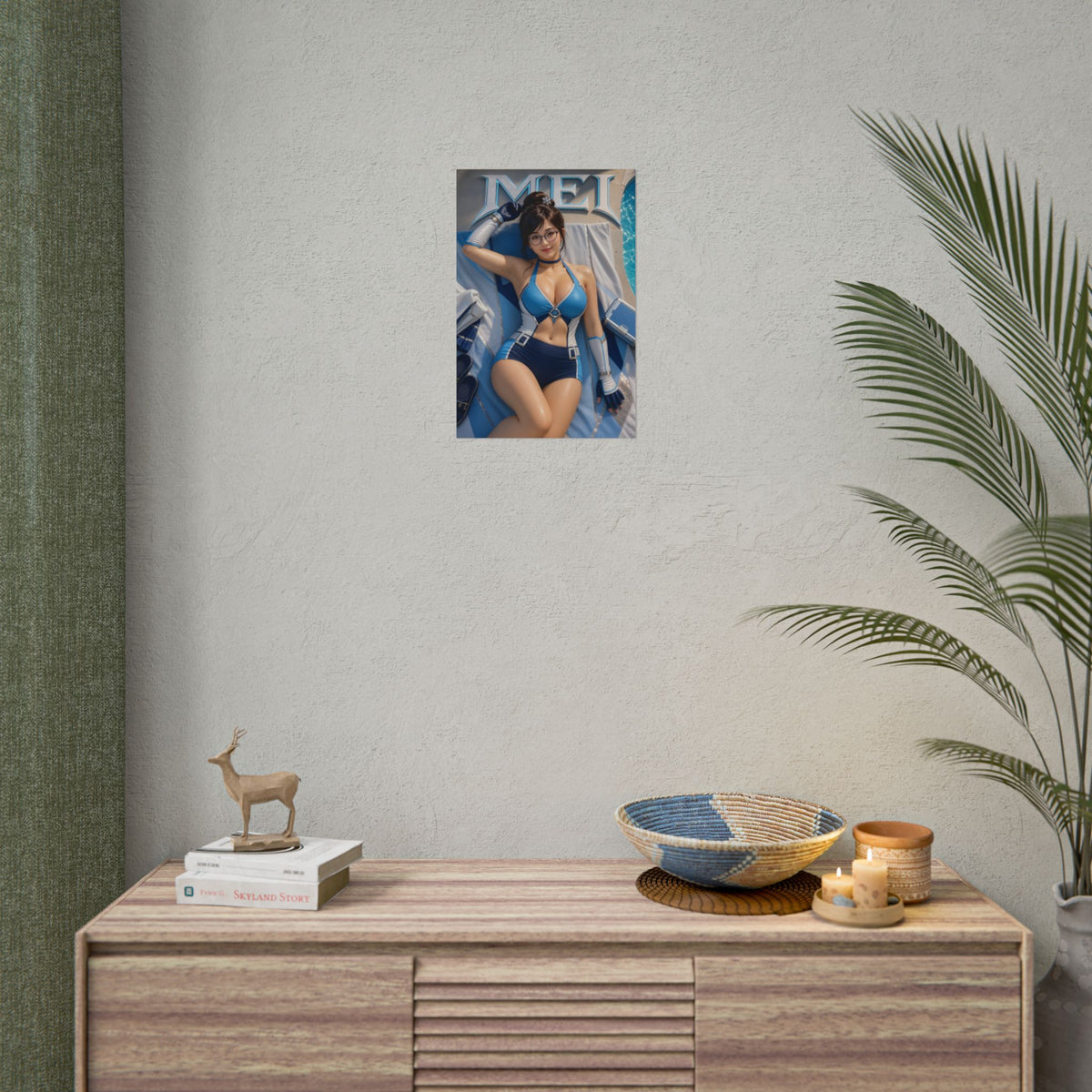 Mei Overwatch Gaming Poster Wall Art Gamer Room Decor Collectible Print