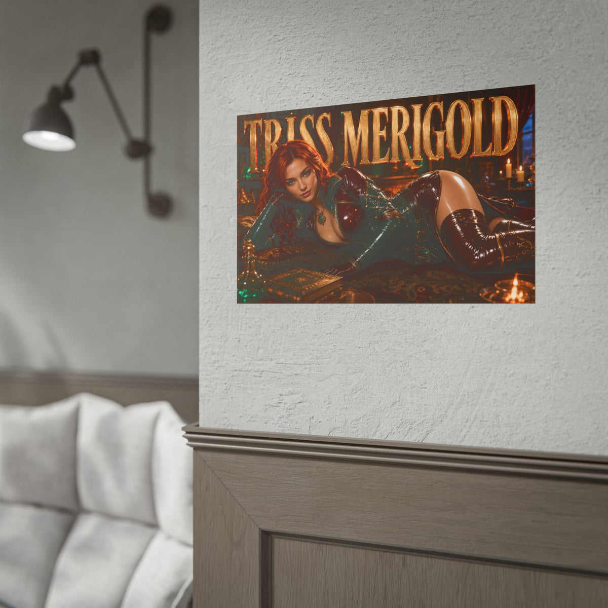 Triss Merigold The Witcher Wall Art Poster Gaming Decor Collectible Gamer Gift