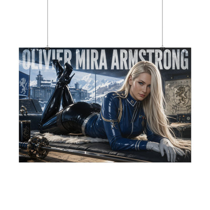 Olivier Mira Armstrong Fullmetal Alchemist Poster Wall Art Character Room Decor