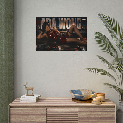 Ada Wong Resident Evil Poster Gaming Wall Art Gamer Room Decor Collectible Print