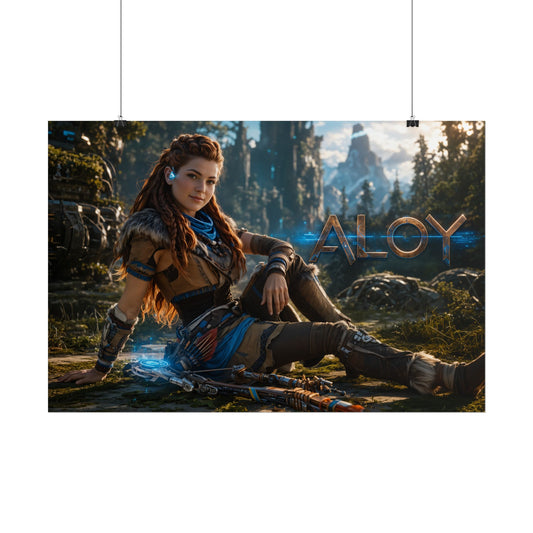 Gaming Wall Art Aloy Horizon Poster Game Room Decor Gamer Gift Art Print