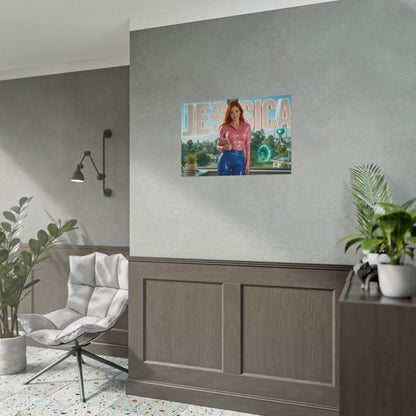 Cartoon Wall Art Jessica Rick and Morty Poster Room Decor Character Print