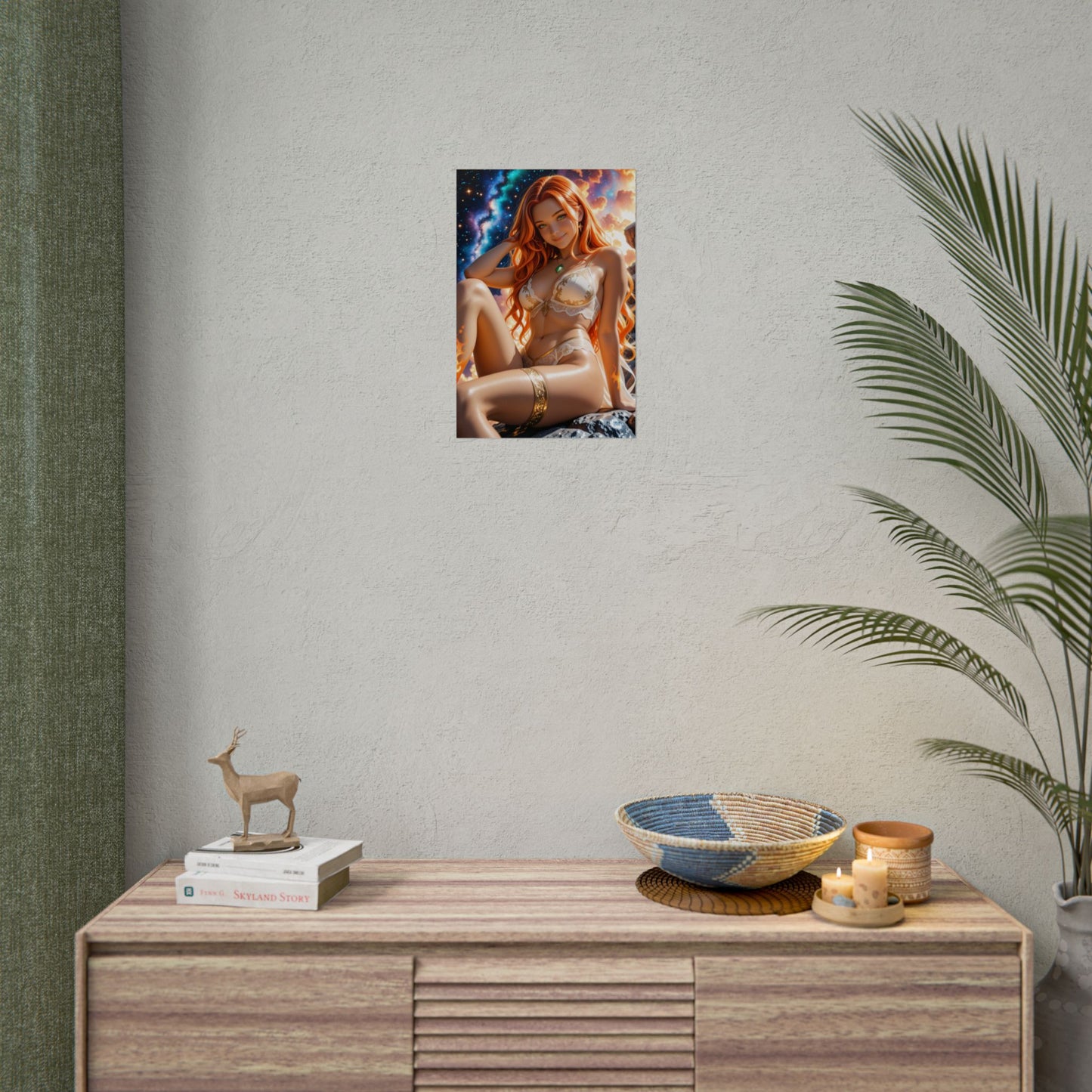 Постер аніме "Зоряний вогонь" | Космічний настінний декор Вайфу для кімнати отаку