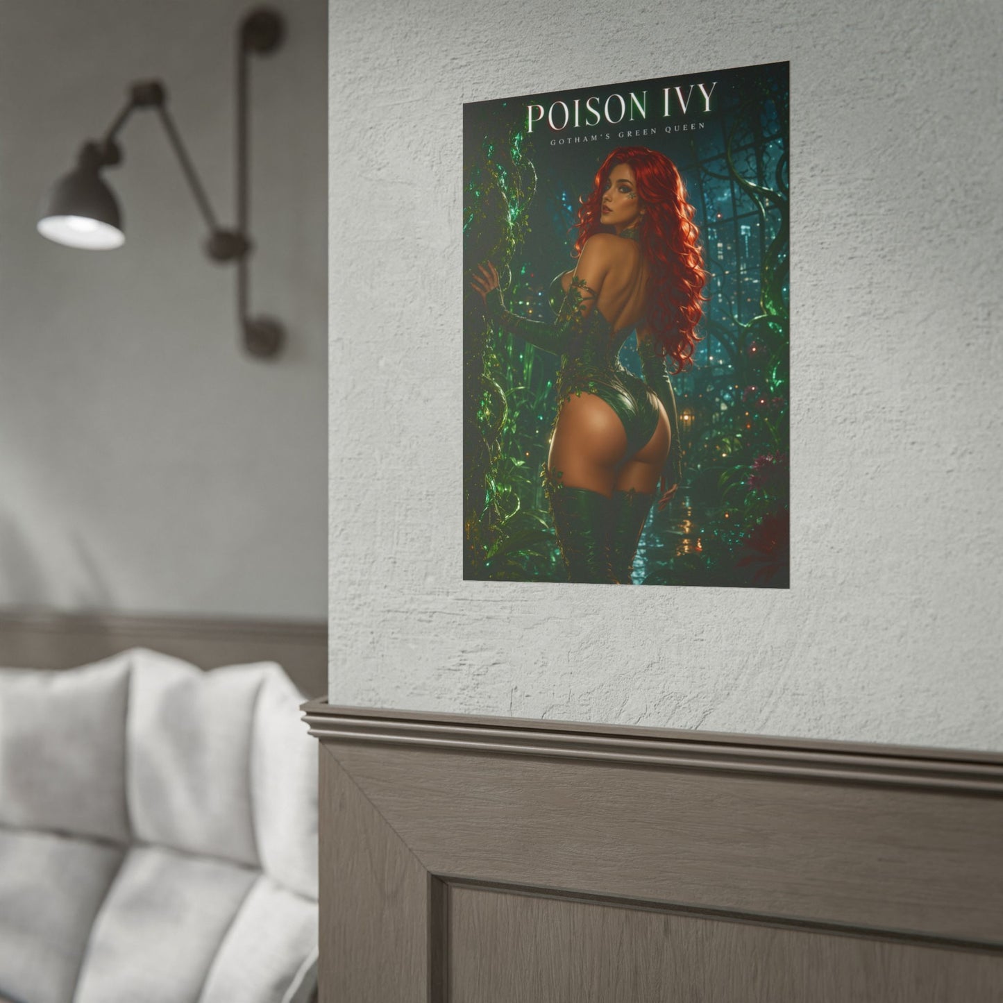 Poison Ivy Poster, DC Comics Wall Art, Fantasy Print, Gamer Decor