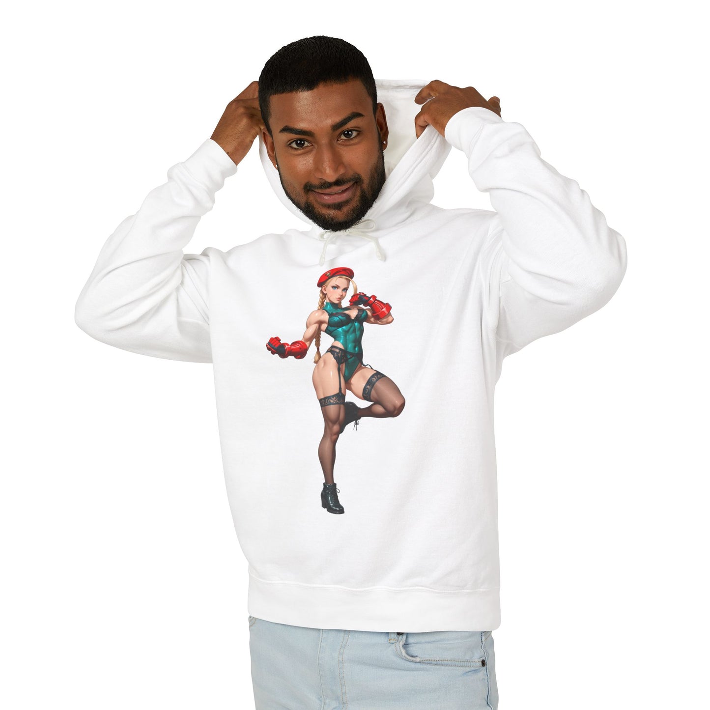 Cammy White Hoodie | Street Fighter Gamer Hoodie | Anime Waifu Grafik-Pullover