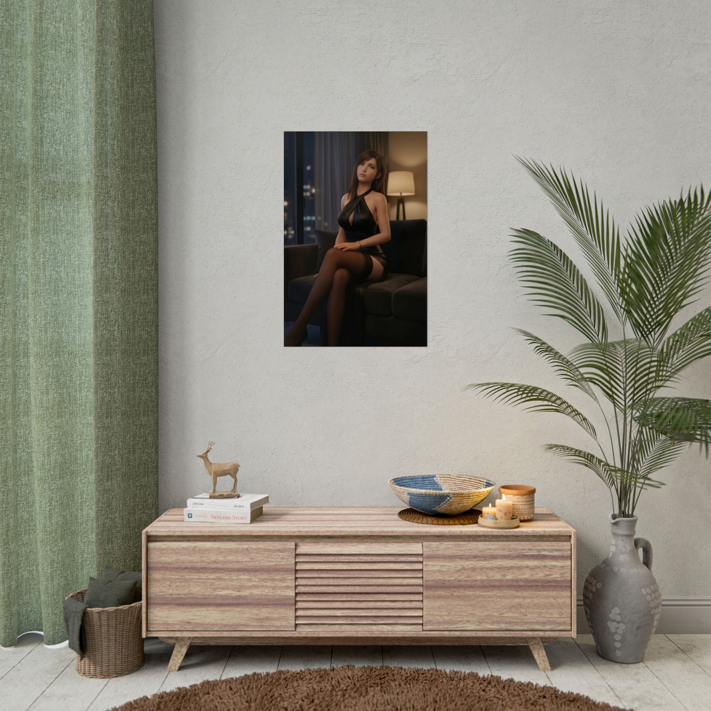 Tifa Lockhart Poster – Final Fantasy Wall Art Print, Iconic RPG Heroine Decor