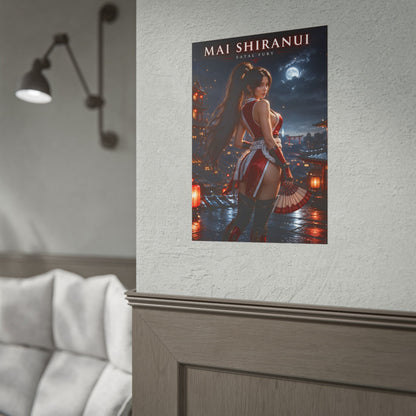 Mai Shiranui Poster, Fatal Fury Wall Art, Gaming Print, Pin Up Decor