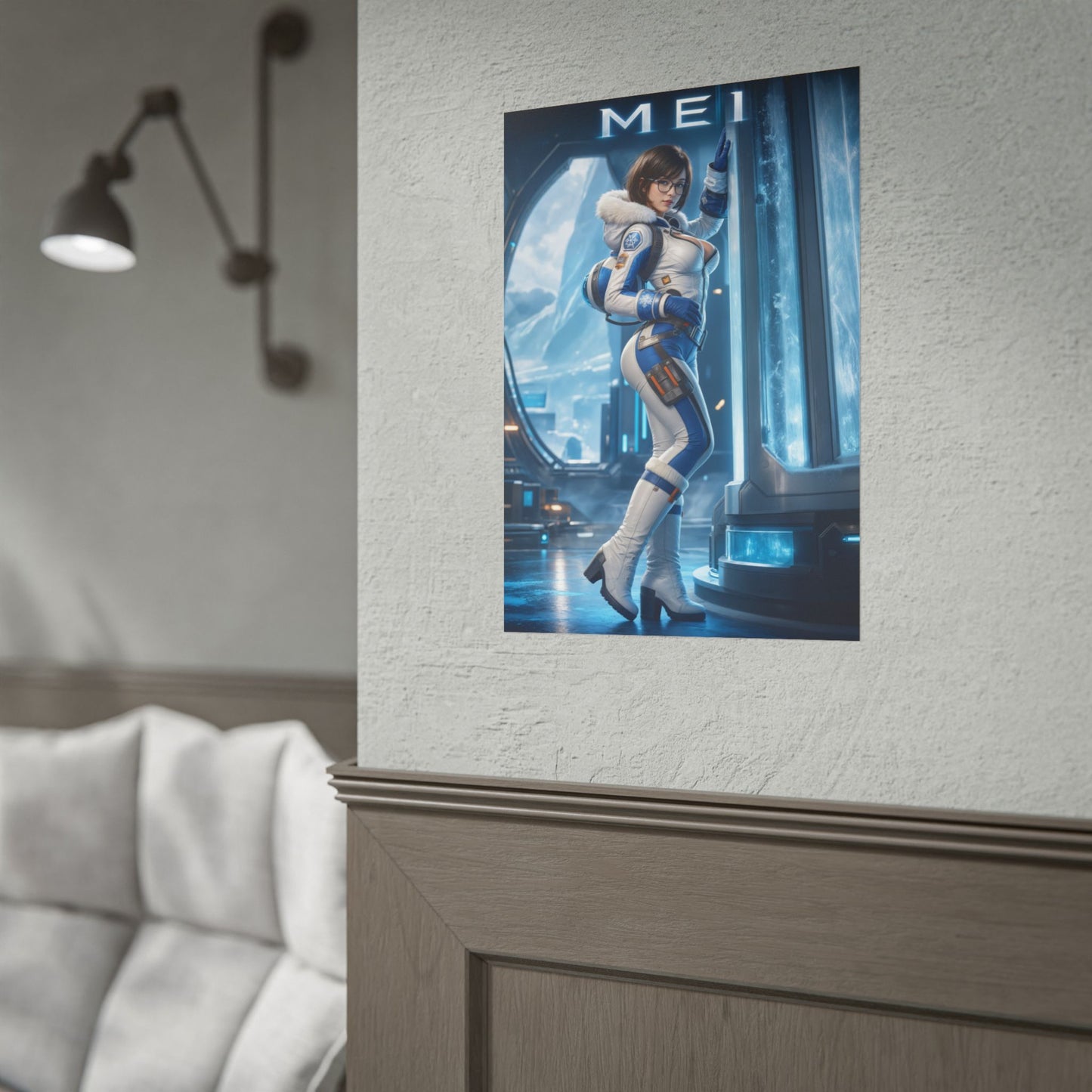 Mei Overwatch Poster Blizzard Gaming Wall Art Print Decor