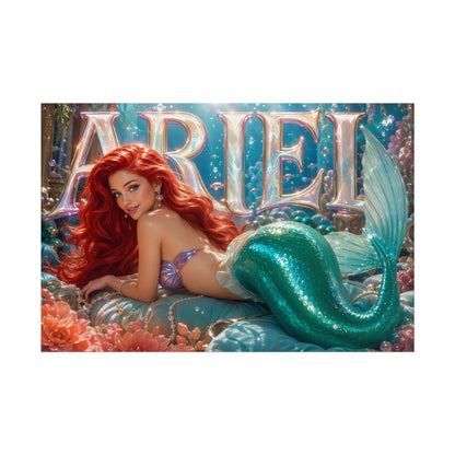 Fantasy Wall Art Ariel The Little Mermaid Poster Character Room Decor Gift Print