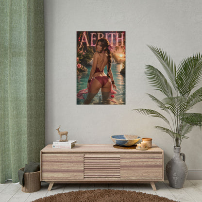 Fantasy Wall Art Aerith Gainsborough Poster Room Decor Collector Gift Art Print