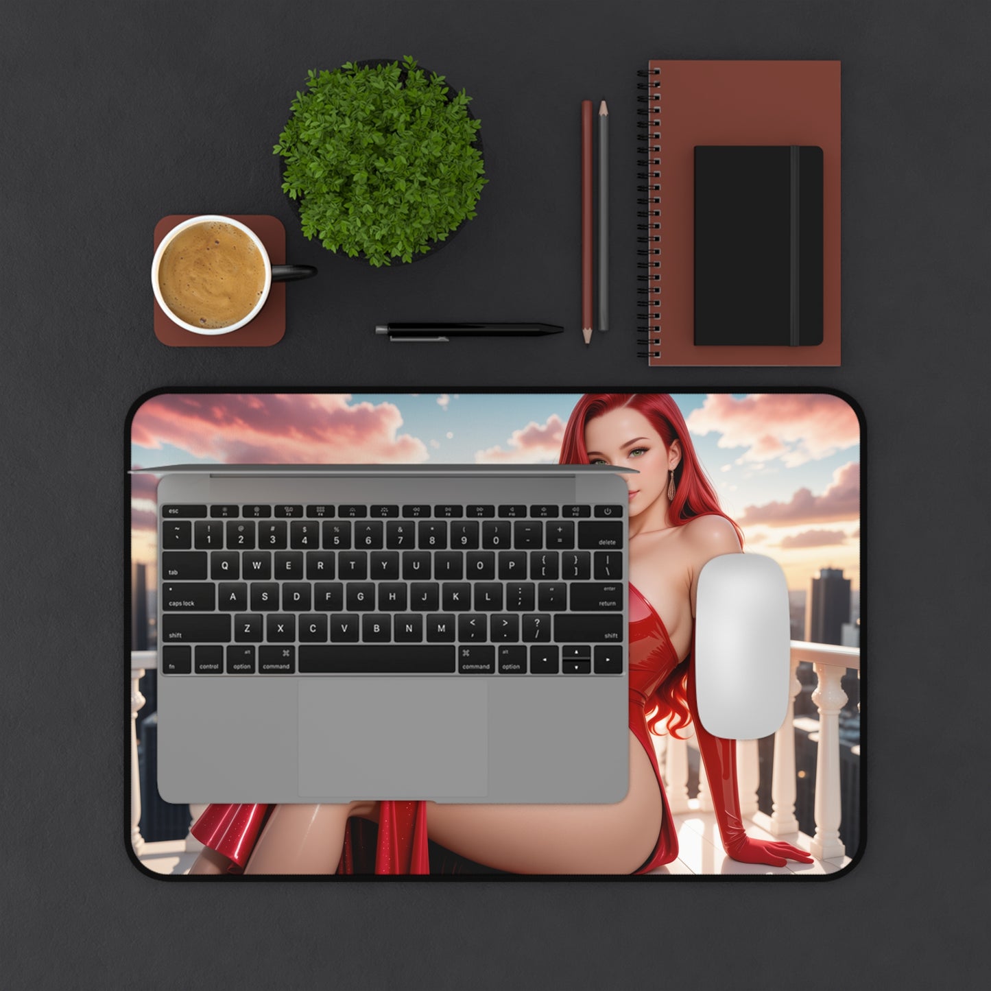 Jessica Rabbit Schreibtischunterlage, Mauspad mit Cartoon-Heldin, Schreibtischdeko im Anime-Stil