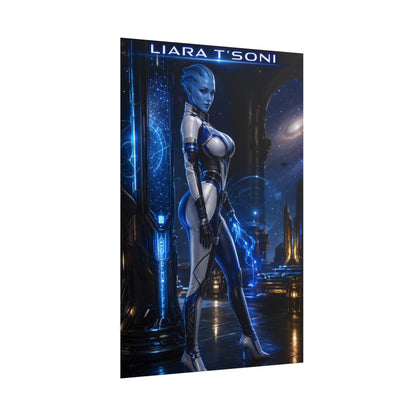 Liara T'Soni Mass Effect Poster Gaming Wall Art Print Decor