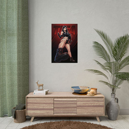 Tanya Mortal Kombat Poster, Mortal Kombat Wall Art Print, Warrior Princess Decor, Fighting Game Wall Art, Gamer Gift