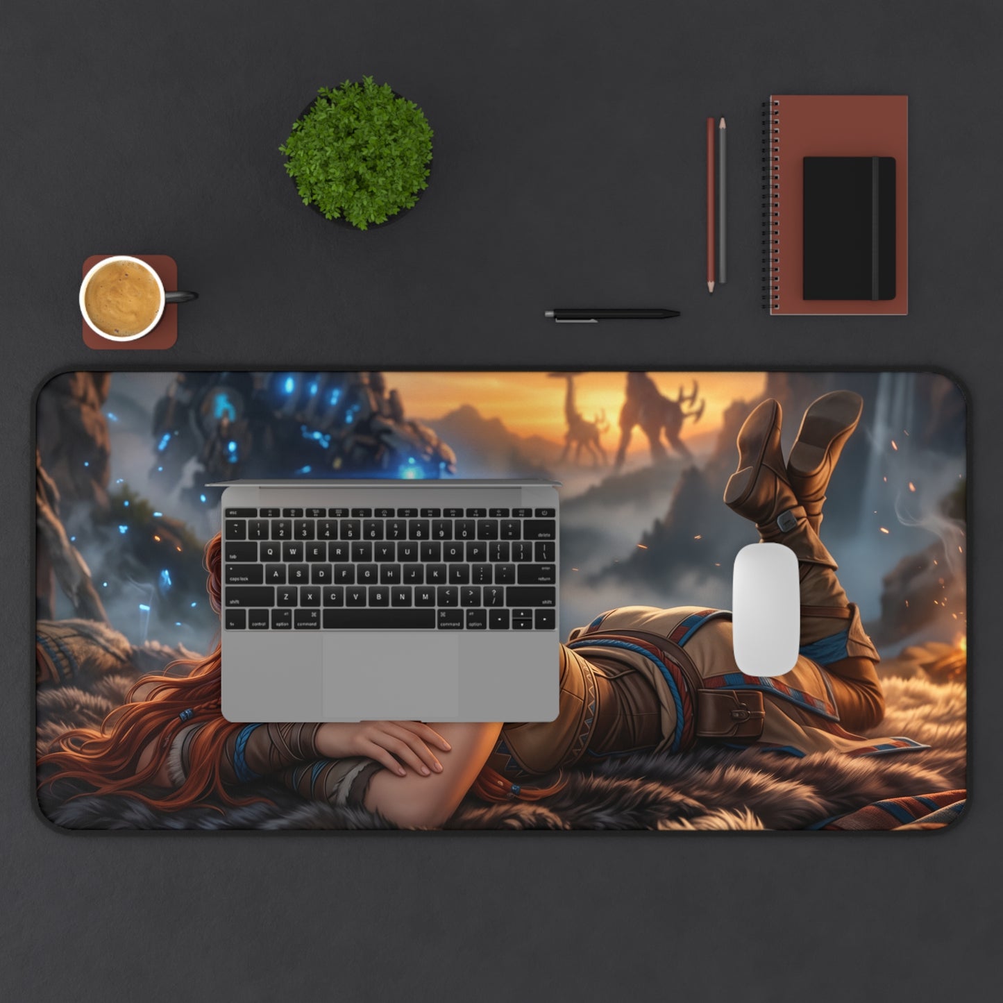 Horizon Mouse Pad, Aloy Desk Mat, Gamer Gift XXL