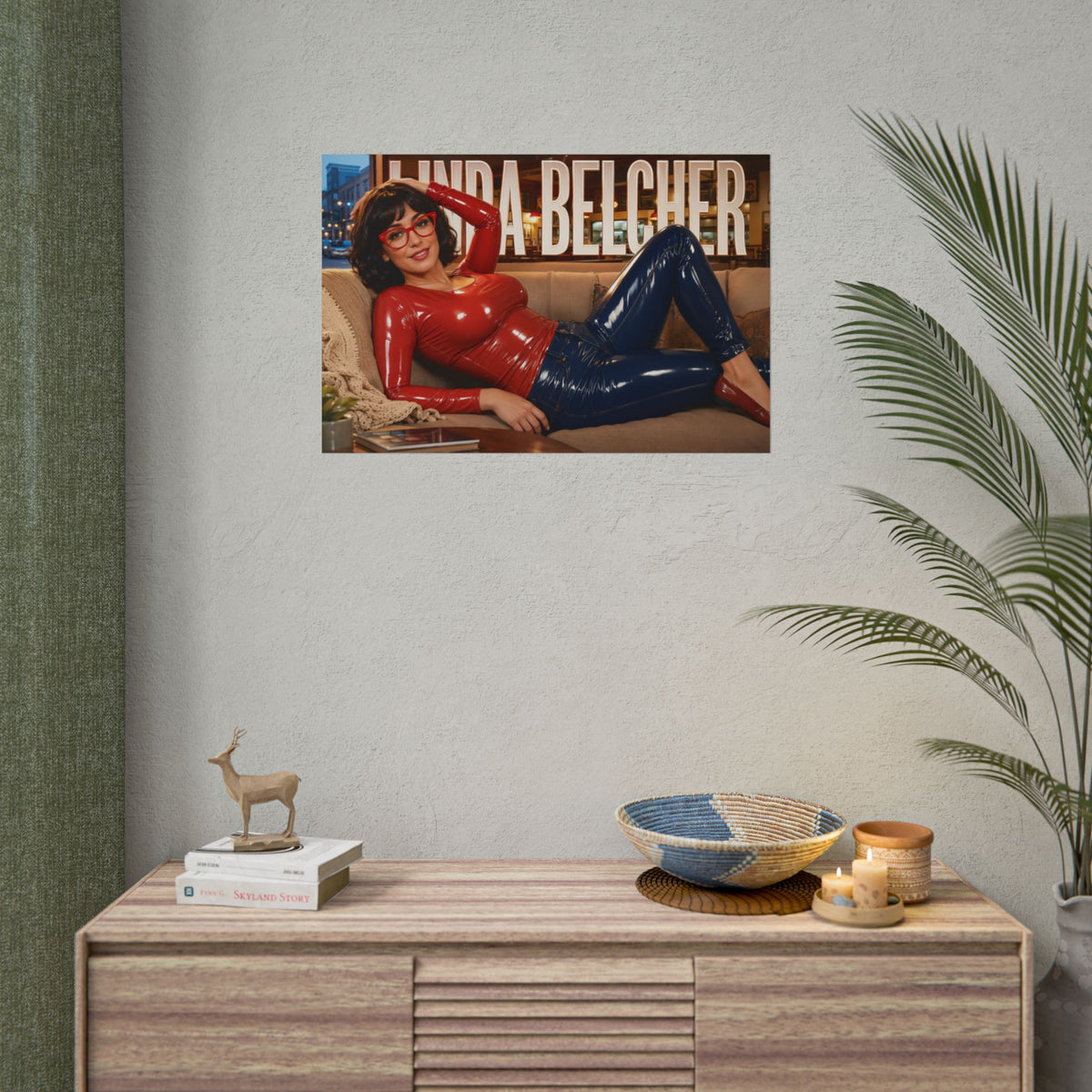Linda Belcher Bobs Burgers Poster Cartoon Wall Art Room Decor Collectible Print