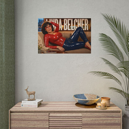 Linda Belcher Bobs Burgers Poster Cartoon Wall Art Room Decor Collectible Print