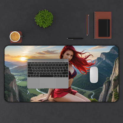 Erza Scarlet Schreibtischunterlage, Fairy Tail Mauspad, Anime-Heldin Gamer-Schreibtischdeko