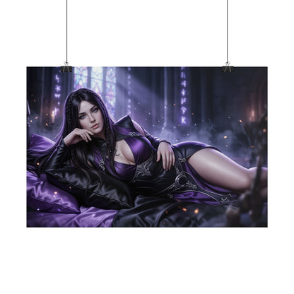 Shadowheart Poster, Baldur's Gate Wall Art, Fantasy Print Decor