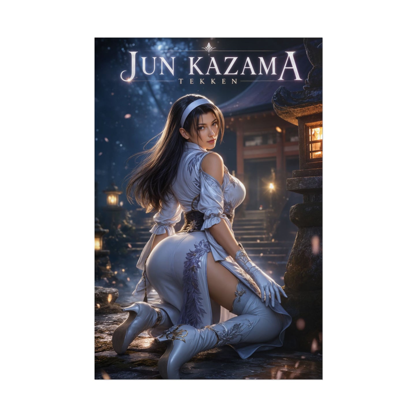 Jun Kazama Poster, Tekken Wall Art, Gaming Print, Fantasy Decor