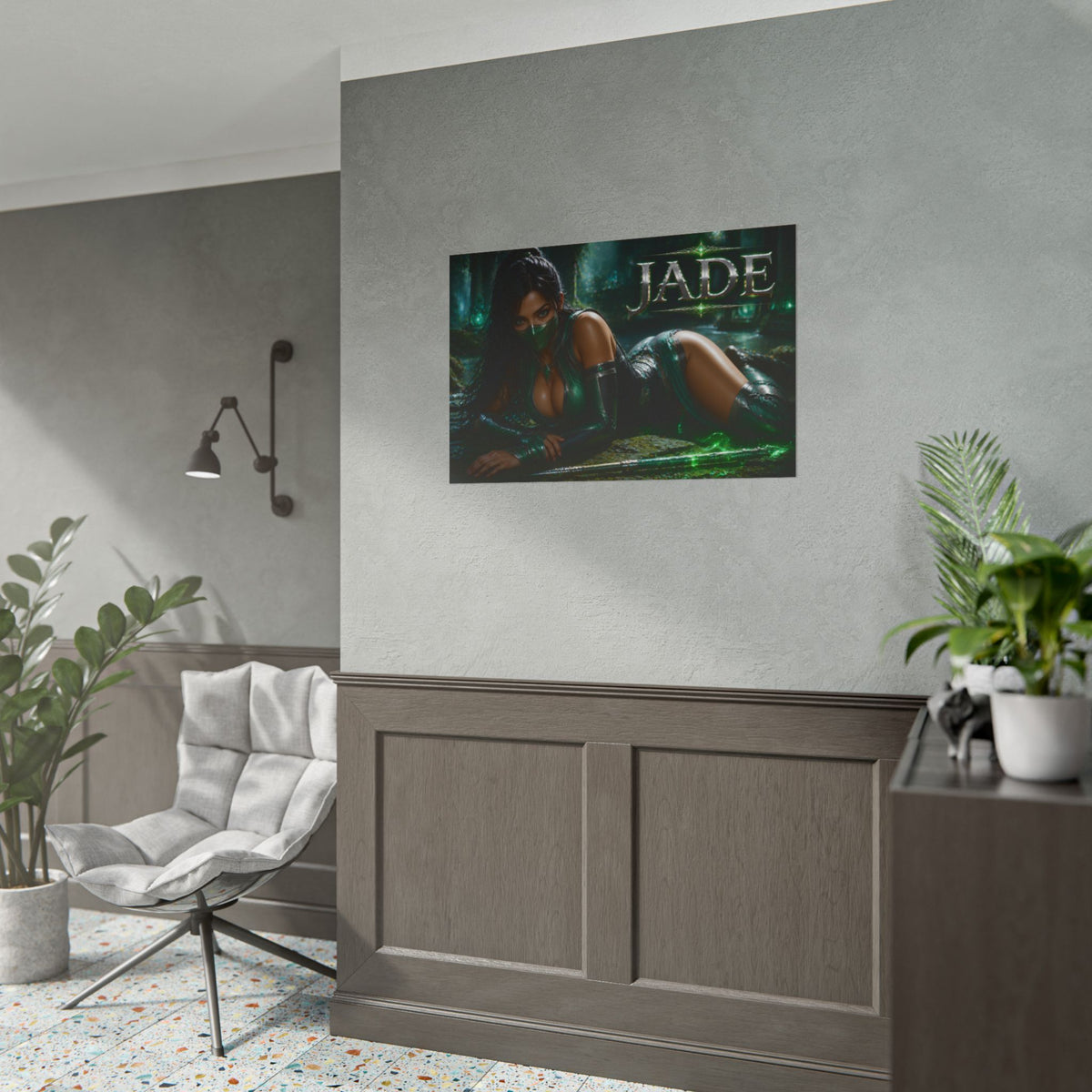 Jade Mortal Kombat Gaming Poster Wall Art Gamer Room Decor Collectible Print