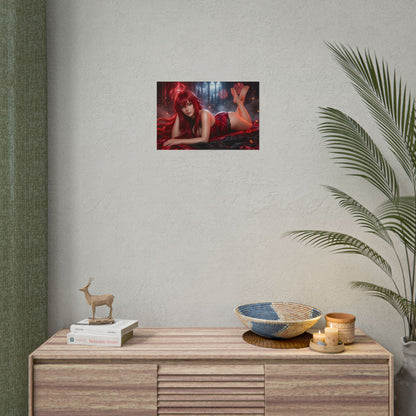 Rias Gremory Poster, Anime Wandkunst, Fantasy Anime Druckdekor