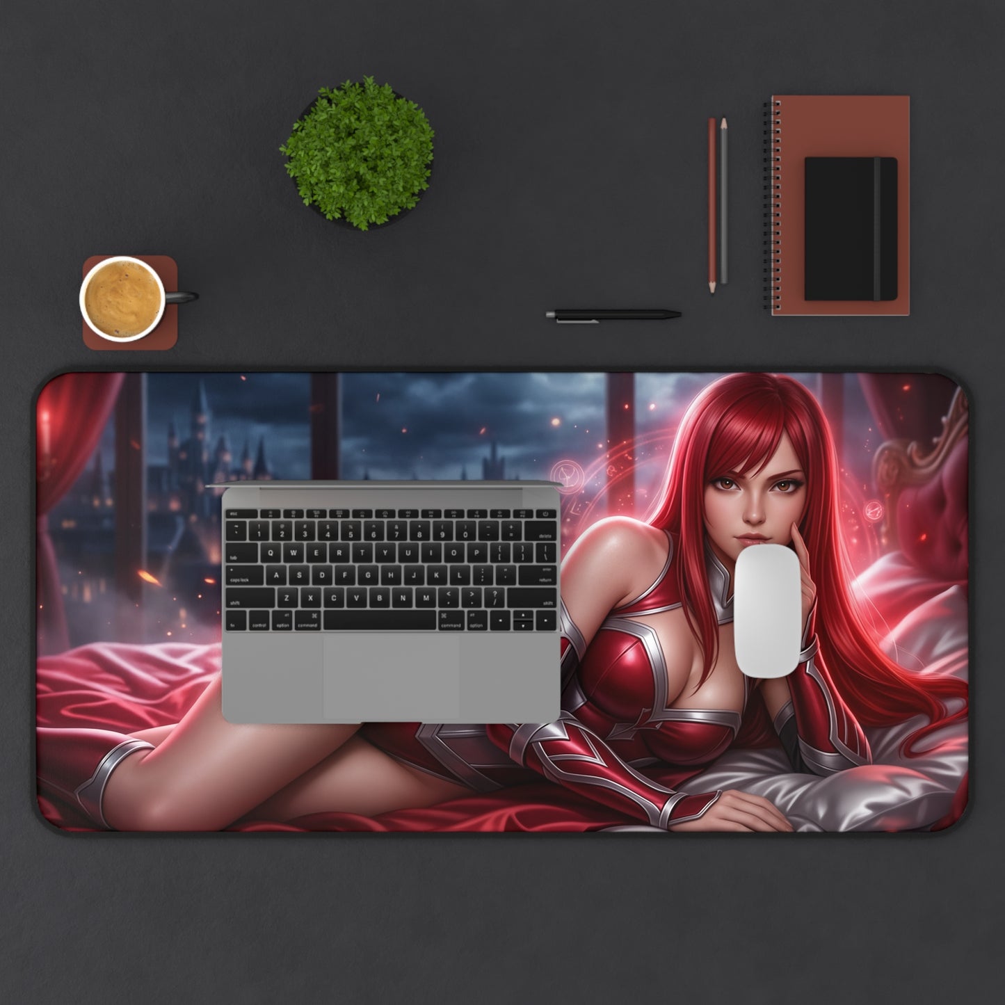 Fairy Tail Mouse Pad, Erza Scarlet Desk Mat, Gamer Gift