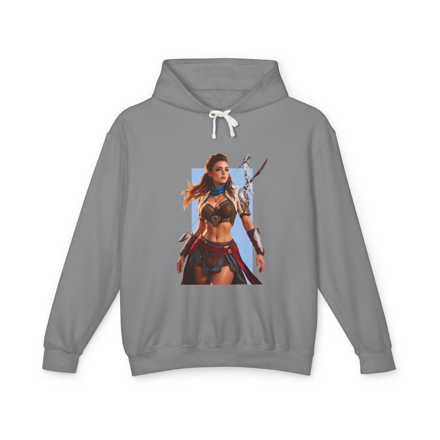 Aloy Hoodie | Fantasy-Jägerin-Hoodie | Anime-Kriegerinnen-Pullover
