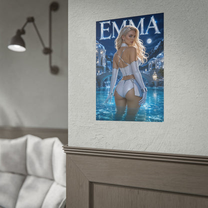 Comic Wall Art Emma Frost Poster Heroine Room Decor Collectible Character Print